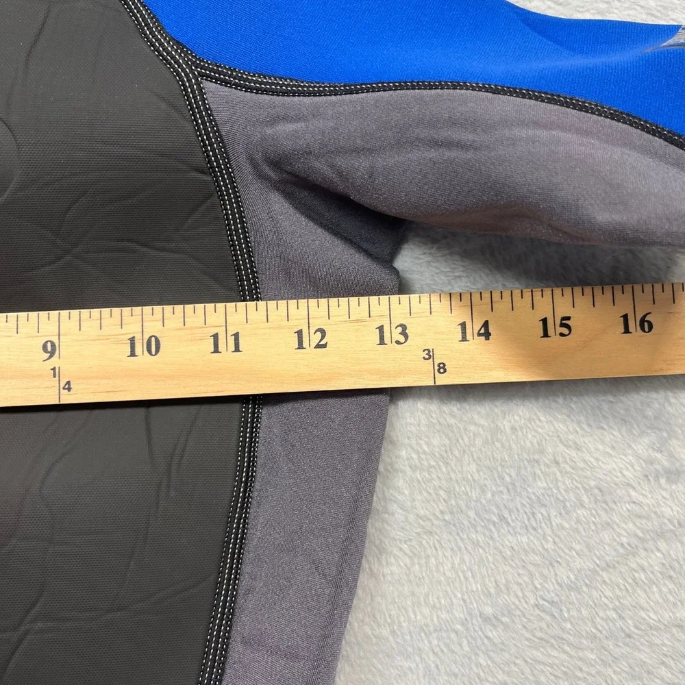 Jobe Shorty Wetsuit Youth Blue Grey Powerstretch Back Zip Springsuit Size 4